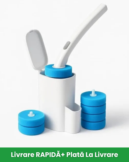 Sistem de Curațare WC | Mâner, Suport, 8 Rezerve