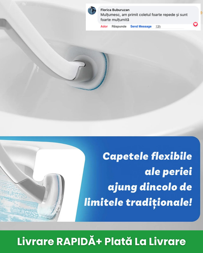 Sistem de Curațare WC | Mâner, Suport, 8 Rezerve