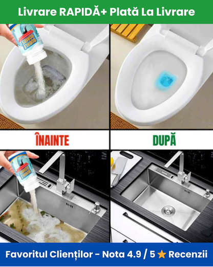 WildTornado - Solutie pentru curatat tevile de scurgere