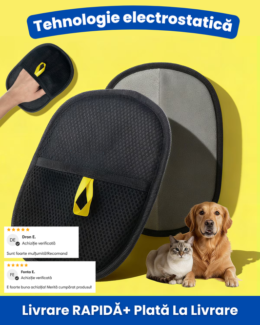 Mănușă Electrostatică pentru Păr, Scame și Praf