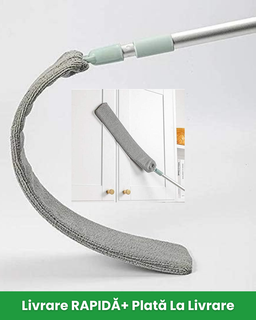 Mop Plat Retractabil Pentru Spațiile Înguste