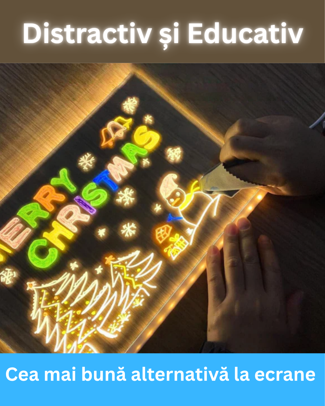 Tableta MAGICĂ de scris pentru copii + 7 Carioci + Laveta de sters CADOU