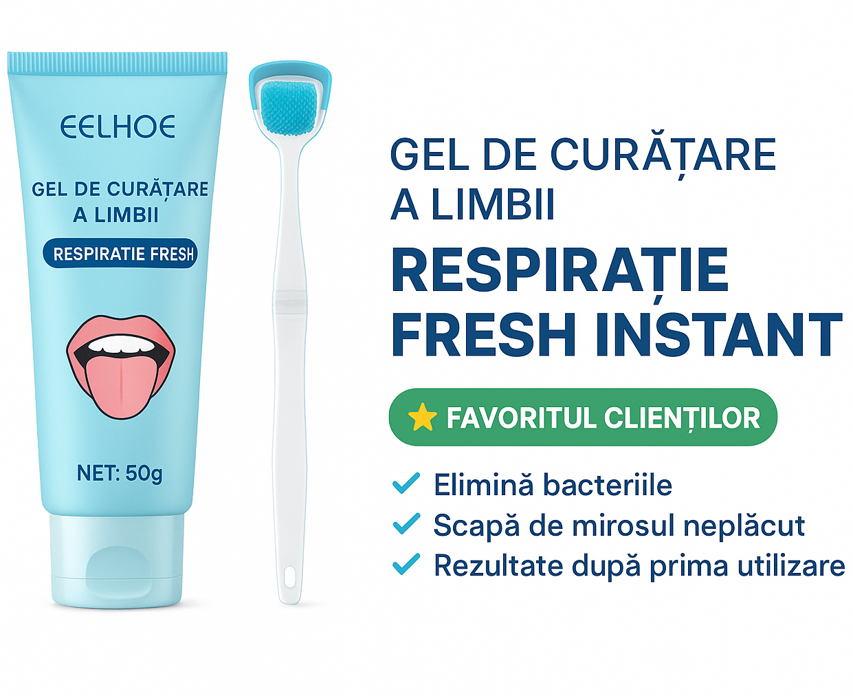 Gel anti-bacterian pentru respirație proaspătă