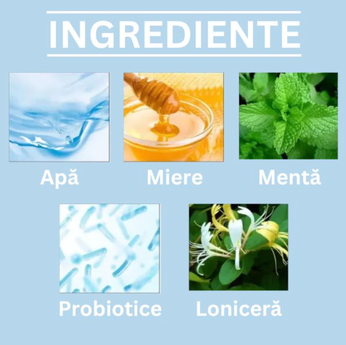 Gel anti-bacterian pentru respirație proaspătă