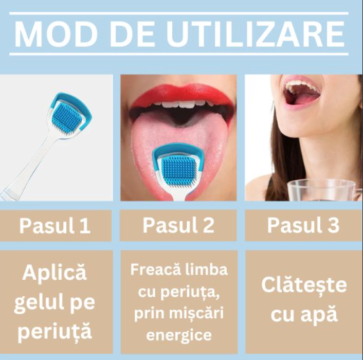 Gel anti-bacterian pentru respirație proaspătă